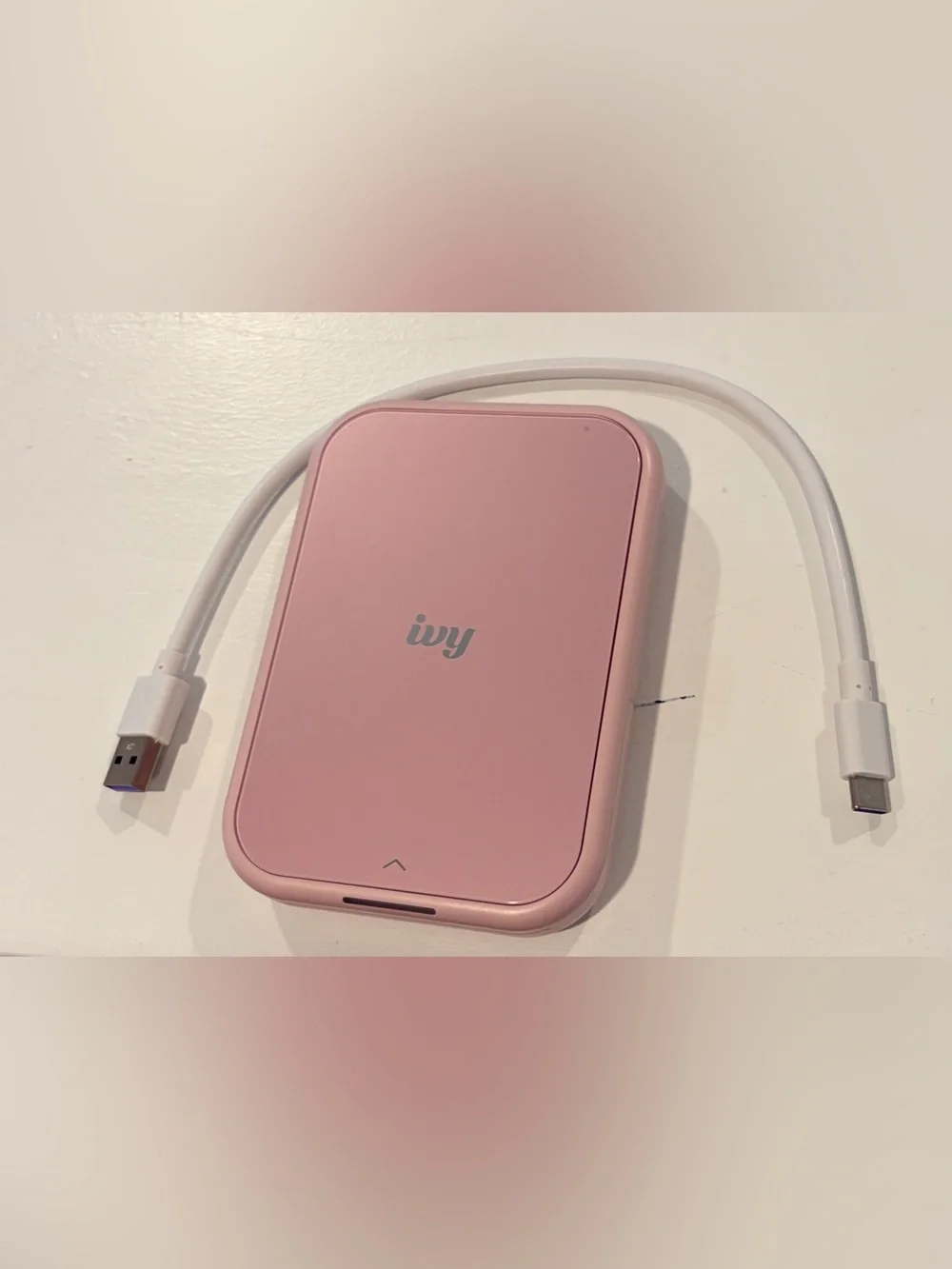 Canon IVY 2 Blush Pink Mini Photo Printer + USB Cable